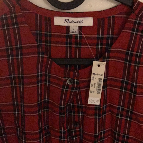 Madewell plaid shirt with tag - Picture 2 of 3